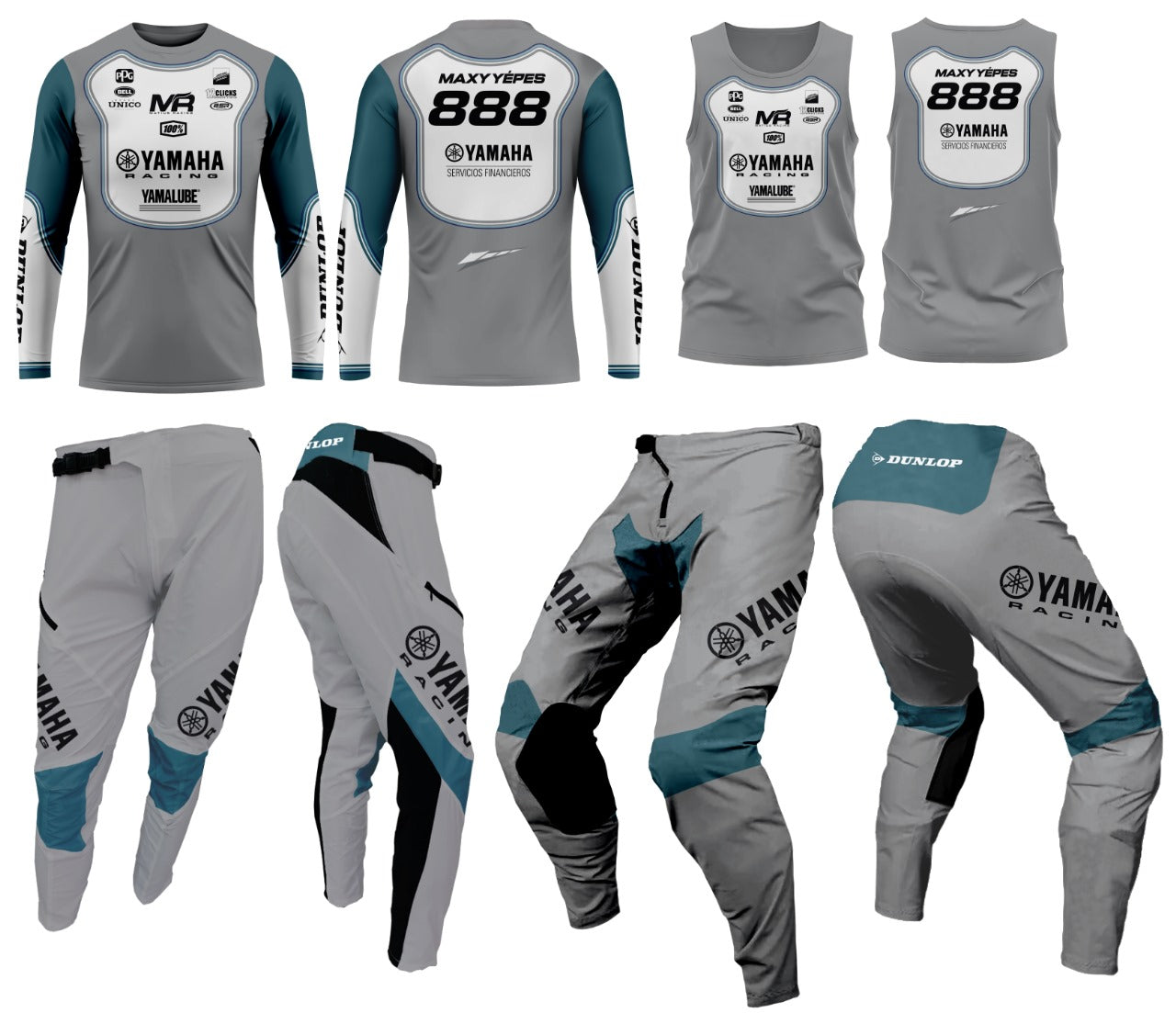MR Yamaha Grey Vest Pro Series